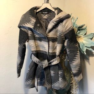 Coffee Shop southwestern hooded tench Coat
